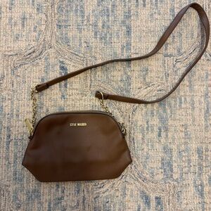 Steve Madden Tan Crossbody Bag with Gold Accents